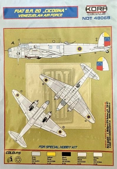 1/48 Decals Fiat BR.20 Venezuelan Air Force