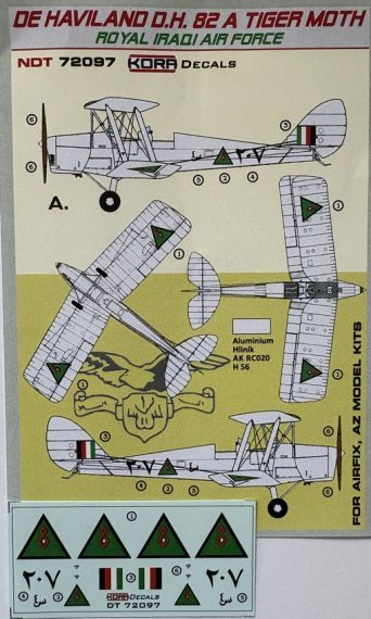 1/72 Decals D.H. 82A Tiger Moth Royal Iraqi AF