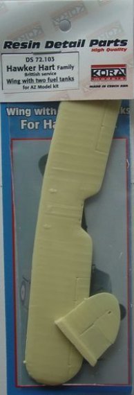 1/72 Hawker Hart Brittish  Wing w/ two fuel tanks