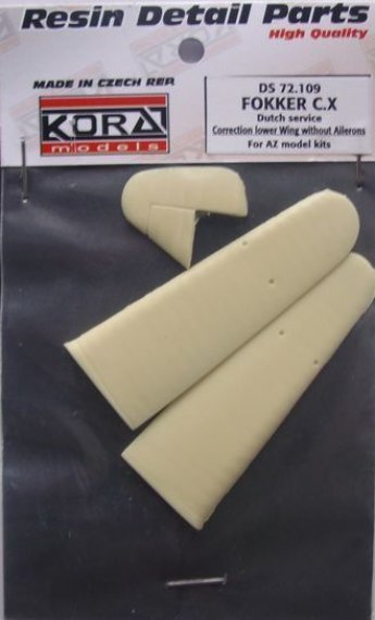 1/72 Fokker C.X Dutch  Corrected lower wing (AZ)
