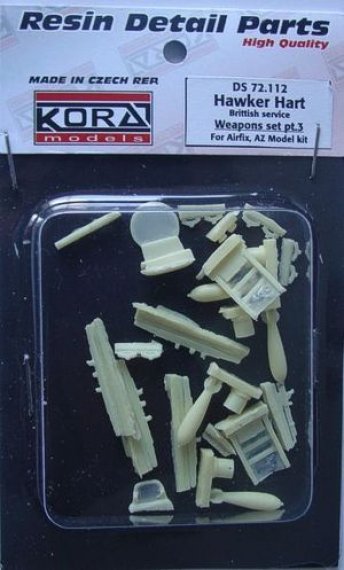 1/72 Hawker Hart British  Weapons set 3 (AIR/AZ)
