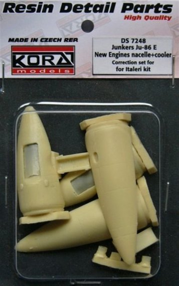 1/72 Ju-86E New Engine nacelle+cooler (ITAL)