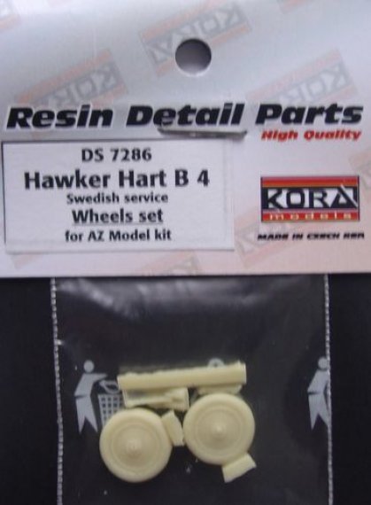 1/72 Hawker Hart B4 Swedish  Wheels set (AZ)