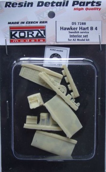 1/72 Hawker Hart B4 Swedish  Interior Set (AZ)