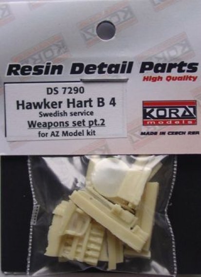1/72 Hawker Hart B4 Swedish  Weapons set II. (AZ)