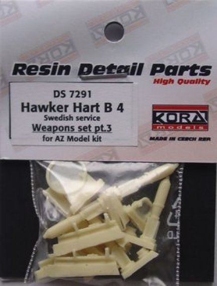 1/72 Hawker Hart B4 Swedish  Weapons set III (AZ)
