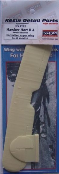 1/72 Hawker Hart B4 Swedish  Corrected upper wing