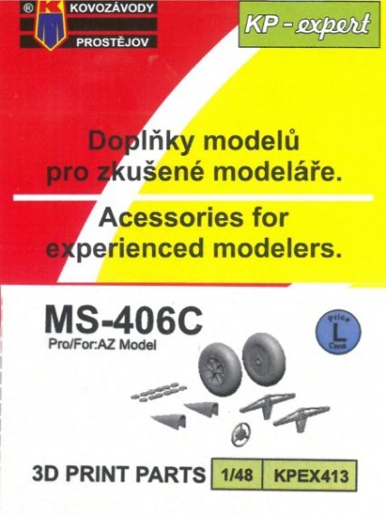 1/48 Morane-Saulnier MS-406C 3D parts 3D printed parts