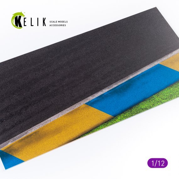 1/12 Asphalt road Moto race track Base 1