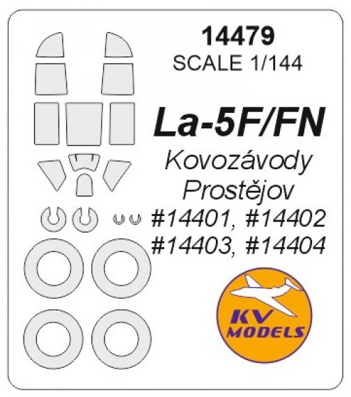 1/144 Lavochkin La-5F / La-5FN canopy paint mask And wheel paint