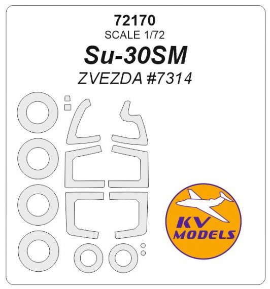 1/72 Sukhoi Su-30SM masks