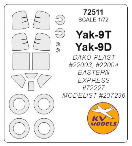 1/72 Yakovlev Yak-7 masks