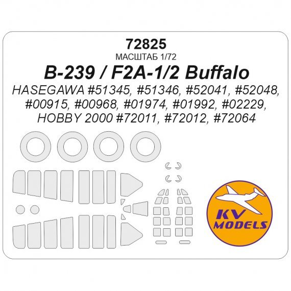 1/72 Brewster F2A-2 Buffalo U.S. Navy for Hasegawa
