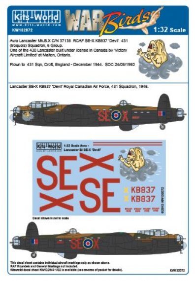 1/32 Scale Avro Lancaster B Mk.I SE-X