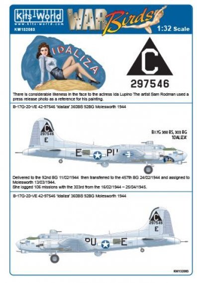1/32 Scale Boeing B-17G Flying Fortress 42-97546 Idaliza