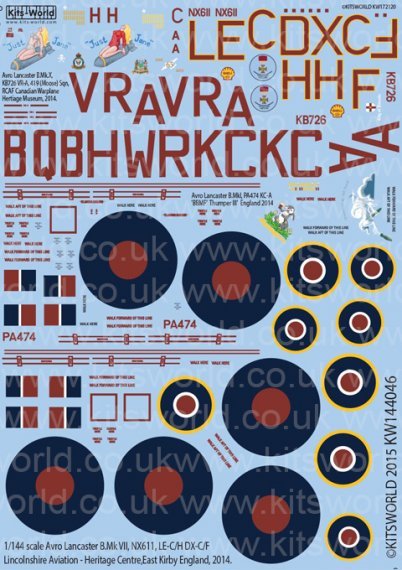 1/144 Avro Lancaster B.Mk VII, NX611, LE-C/H DX-C/F