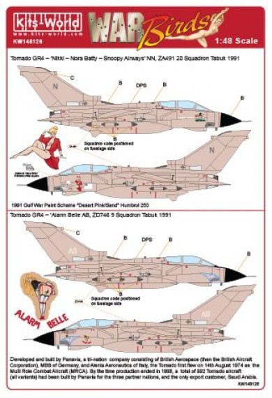 1/48 Scale Desert Storm Panavia Tornado GR.4 Nikki Nora Batty