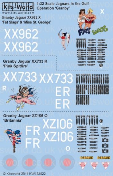 1/32 Sepecat Jaguar GR.1A Desert Storm Nose Art 1991