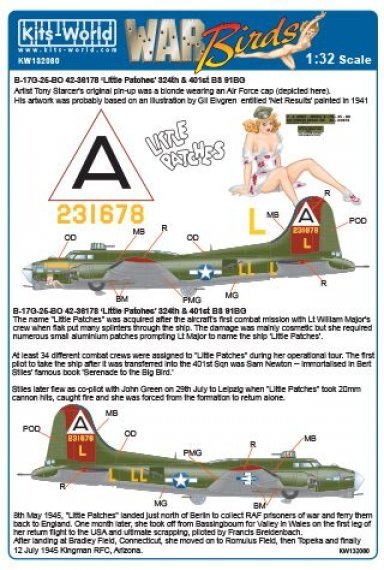 1/32 Boeing B-17G Flying Fortress 42-31678 'Little Patches' 40