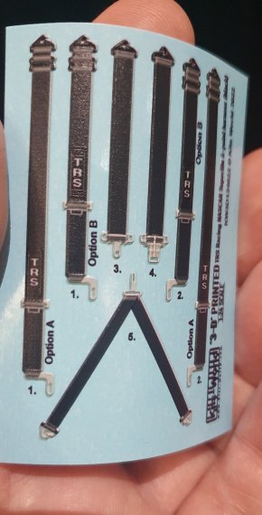 1/24 Trs Racing Nascar Superlite 6-Point Harness Blk