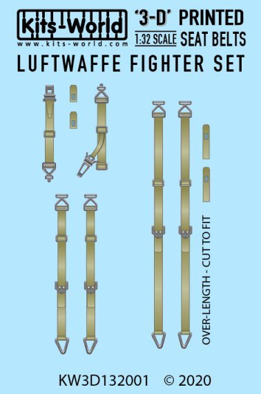 1/32 Luftwaffe Fighter Set Seat Belt 3D decals