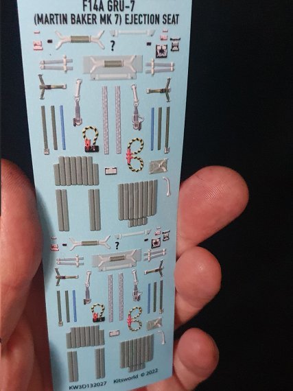 1/32 Grumman F-14A GRU-7 Ejection Seat belts and Cushions