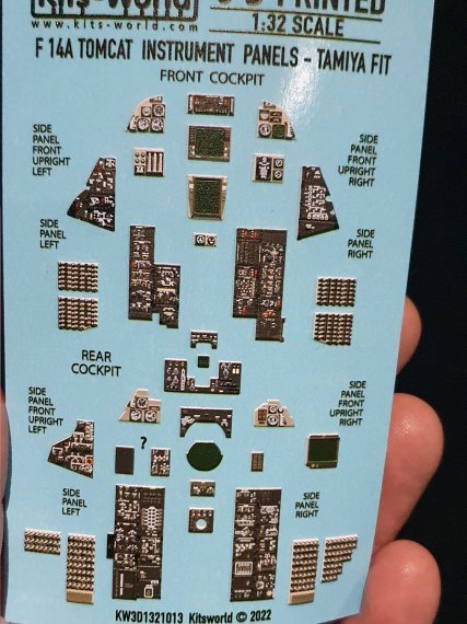 1/32 Grumman F-14A Tomcat screens off colour Instrument