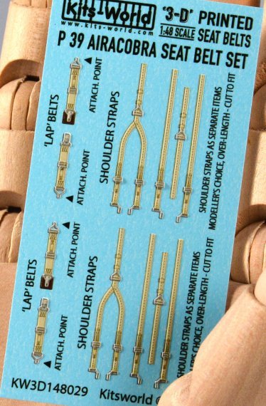 1/48 Bell P-39 Airacobra Full Colour Seat Belt Set