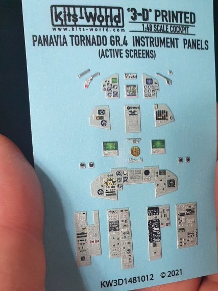 1/48 Panavia Tornado GR.4 3D Full colour Instrument Panels