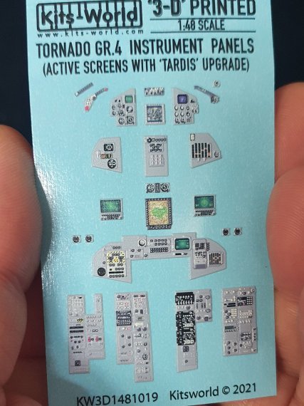 1/48 Panavia Tornado GR.4 3D Full colour Instrument Panels