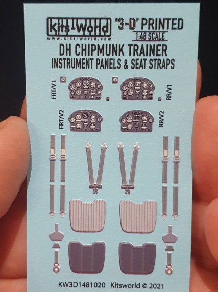 1/48 Dhc Chipmunk T.10 3D Full colour Cockpit Set including Seat