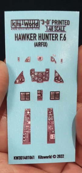 1/48 Hawker Hunter F.6 instrument panels