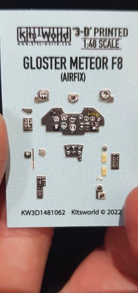 1/48 Gloster Meteor F.8 3D Full colour Instrument Panels