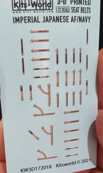 1/72 WWII Imperial Japanese AF/Navy WWII Seat Belt decals