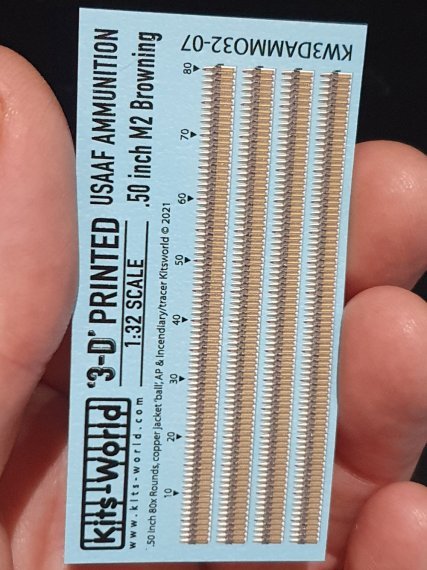 1/32 Usaaf Ammunition belts .50 inch M2 320 rounds