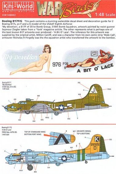 1/48 Boeing B-17F/Boeing B-17G Flying Fortress