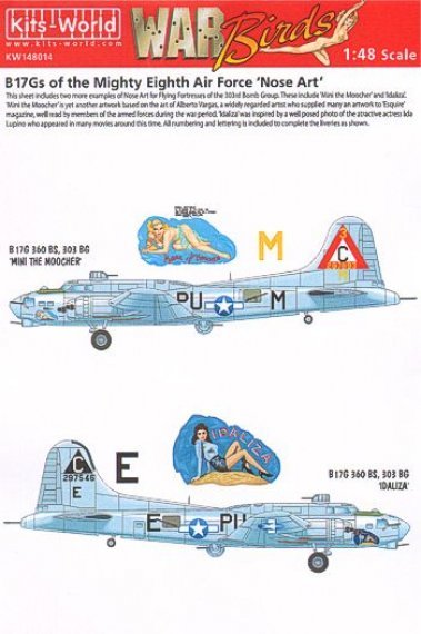 1/48 Boeing B-17G 360th BS 303rd BG 8th AF Nose Art