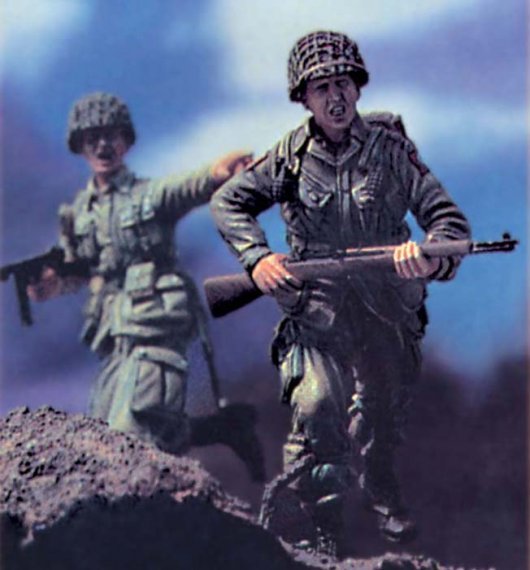 RUSHING TO NORMANDY  W/BASE  1/35