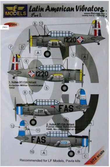 1/72 Decals Latin American Vibrators  Part I.