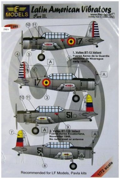 1/72 Decals Latin American Vibrators  Part II.