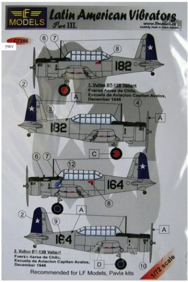 1/72 Decals Latin American Vibrators  Part III.