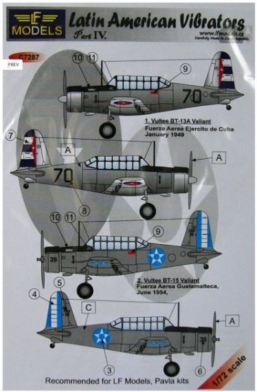1/72 Decals Latin American Vibrators  Part IV.