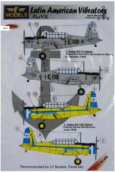 1/72 Decals Latin American Vibrators  Part VII.
