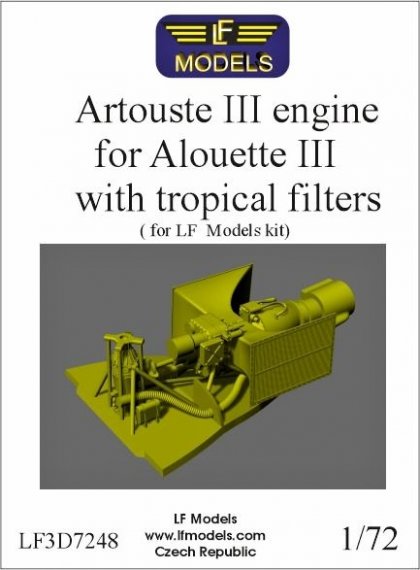 1/72 Artouste III Engine with tropical filters for LF Models