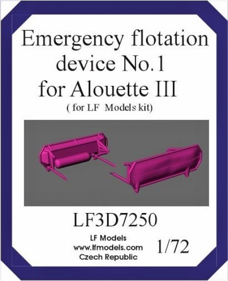 1/72 Alouette III Emergency flotation device No.1 for LF Models