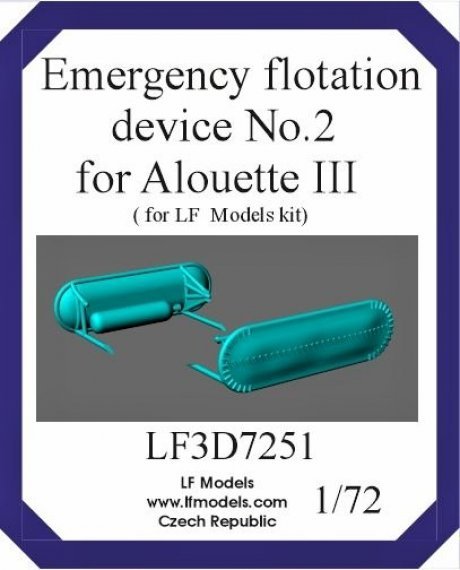 1/72 Alouette III Emergency flotation device No.2 for LF Models