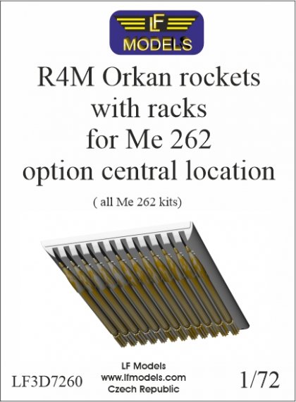 LF Model R4M Orkan Roquettes avec Supports 1/72