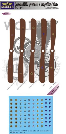 1/32 German WWI producers propeller manufacturer logos part IV