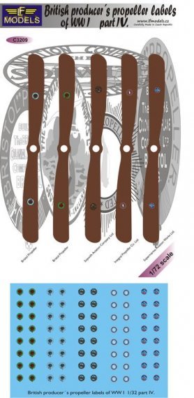 1/32 Decals British producer propeller labels IV.