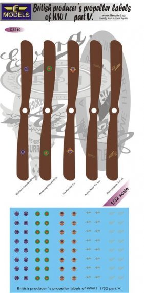 1/32 Decals British producer propeller labels V.